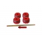 Zestaw rolek podających drut Migatronic Sigma V fi.1,2 - czerwone (73940057)
